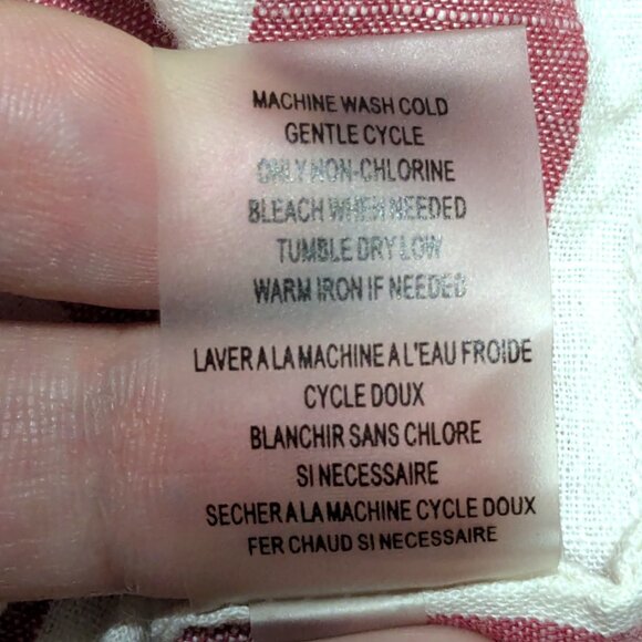 Ivanka Trump | 100% Cotton Stripped Red White 3/4 Sleeves Blouse | Size: Large - Picture 16 of 16